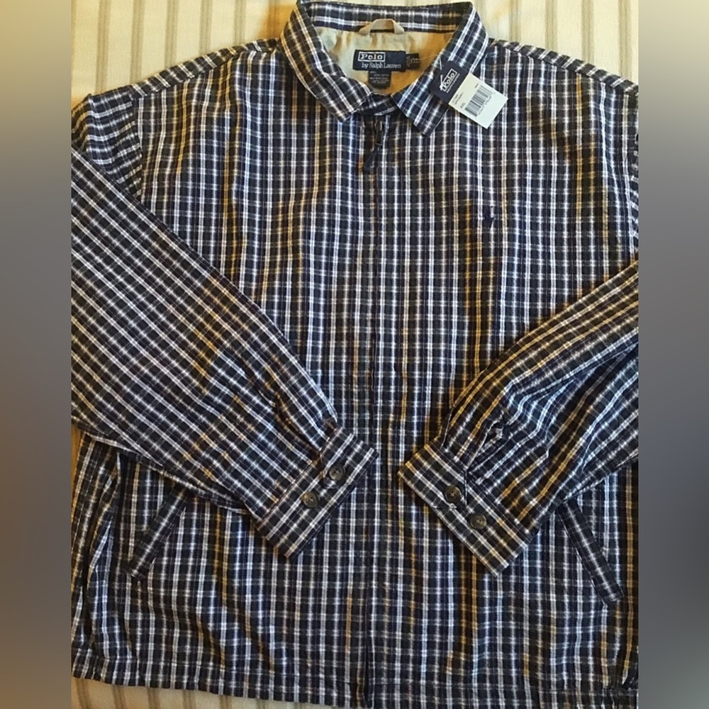 Polo Ralph Lauren Hampton Seersucker Plaid Jacket - Black and White